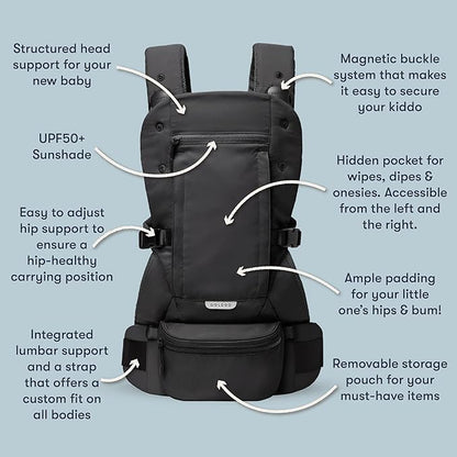 Colugo Baby Carrier - Baby Carrier Newborn to Toddler, Toddler Carrier, Adjustable, Lightweight, Breathable Carrier for Newborn to 33 Pounds (Wild Child)
