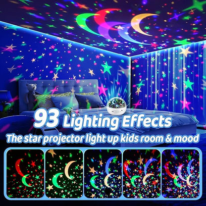 PIKOY Baby Sensory Toys 3-6 Months,93 Lighting Mode Baby Sensory Toys 6-12 Months,360° Rotate Kids Sensory Toys for Autism,Dimmable+Timer+Remote 1 Year Old Boy Gifts 1 Year Old Girl Gifts