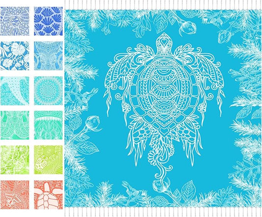 Oversized Turkish Beach Towel Blanket XXL Cotton Sandproof Towels Boho Woven Extra Large Big Sand Free Giant Throw Thick Blankets Huge Quilt XL Picnic Camping Necessities Cloud For Adult Gifts