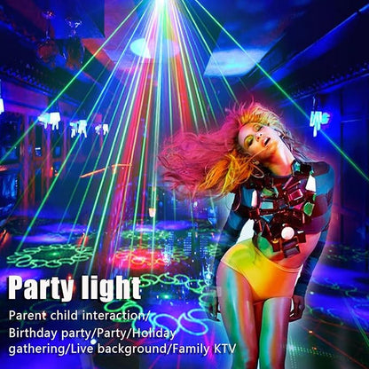 Party Lights Starry Sky Projector Ocean Wave Projector 3 in 1, DJ Dicso Ball Home Light with Remote Control, Suitable Parties Night Light Bedroom Home Theater Ceiling Room Decor Magic Corridor