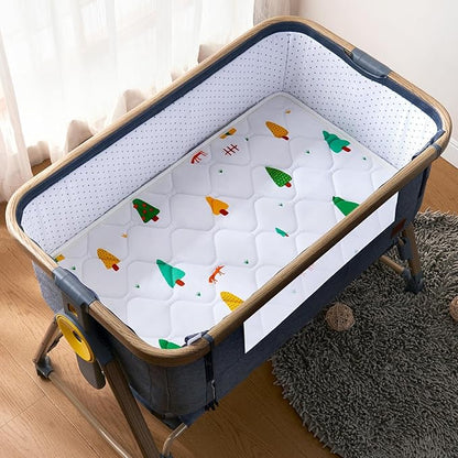 Baby Bassinet Mattress 30 x 20 inches- Firm Support and Comfort Premium Foam,Noiseless and Odorless,Hypoallergenic Small Crib Mattress, Fits Moses Basket, Dual Sided with Soft Breathable Fabric