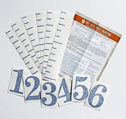 Little Acorns DIY Vinyl Growth Chart Ruler Decal Kit, Jumbo Numbers