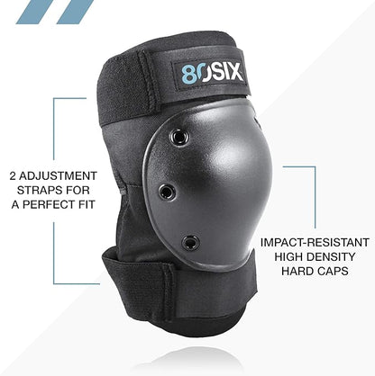 80Six Kids Multi-Sport Pad Set with Wristguards, Elbow Pads, and Knee Pads, Designed by Industry Leading Brand Triple 8
