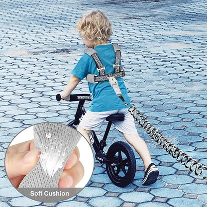 Accmor Toddler Harness Leash, Reflective Kid Harness with Anti Lost Wrist Link, Child Walking Harness Kids Leash Wristband Belt with Lock for Baby Boys Girls to Outdoor Travel