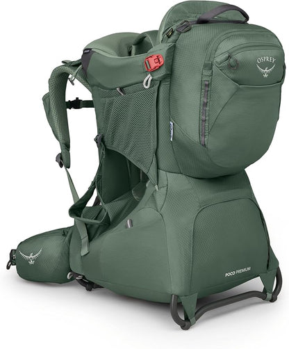 Osprey Poco Premium Child Carrier Backpack - Deluxe Kid Carrier for Hiking with Built-in Sunshade, Removable Daypack, and Adjustable Fit - Premium Comfort for Parent and Child