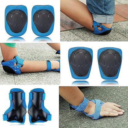 Knee Pads for Kids Knee Pads and Elbow Pads Toddler Protective Gear Set Kids Elbow Pads and Knee Pads for Girls Boys with Wrist Guards 3 in 1 for Skating Cycling Bike Rollerblading Scooter