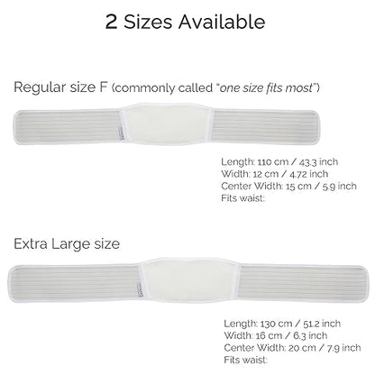 NeoTech Care Adjustable Maternity Belt - Light and Breathable Pregnancy Belly Support Band for Pregnant Women (White, Extra Large Size)