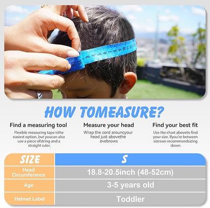 Kid Bicycle Helmets, LX LERMX Kids Bike Helmet Ages 3-5/5-14 Adjustable from Toddler to Youth Size, Durable Kids Bike Helmet with Fun Designs for Boys and Girls
