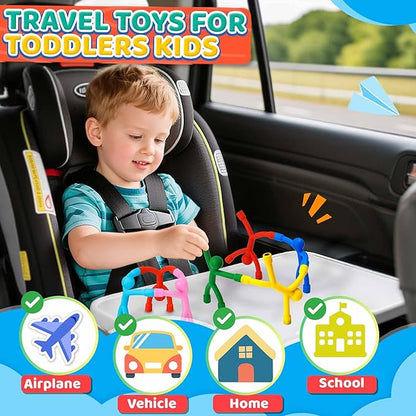 Magnetic Travel Toys for Toddlers Kids 20PCS, Airplane Car Travel Activities Essential, Fidget Toys Road Trip ‌Sensory Toy, Fidgets for Classroom Toys for 3 4 5 6 7 8 Year Old, Gift for Boys and Girls