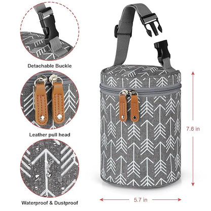 Accmor Breastmilk Cooler Bag, Insulated Baby Bottle Cooler Tote Bags for Nursing Mom Daycare