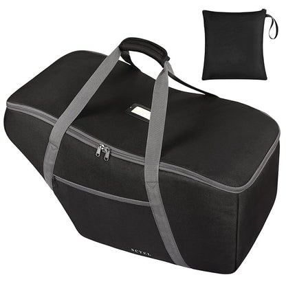 Car Seat Travel Bag Fit Graco SnugRide 35 Lite and Base, Chicco KeyFit 30 and Base, Car seat Bags for Air Travel, Padded Infant Carrier Bag with side pocket and Protective Feet, Extra small Bag
