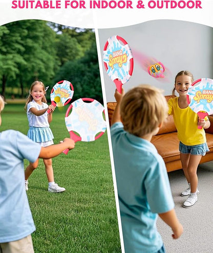 Water Paddle Toss Game with Floating Octopus Ball, Fun Pool Toys Set, Beach Games for Family, and Pool Water Play Set for Friends