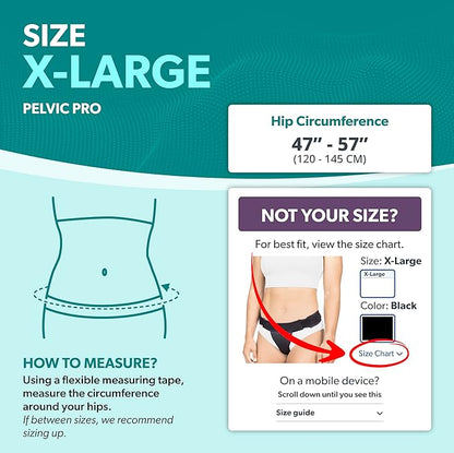 BraceAbility Pelvic Pro Prolapse Belt - Patented, Original Uterus Support Brace for Women Treating Dropped Bladder, Uterine Prolapse, Vulvar Varicosities, Postpartum, Symphysis Pubis Dysfunction (XL)