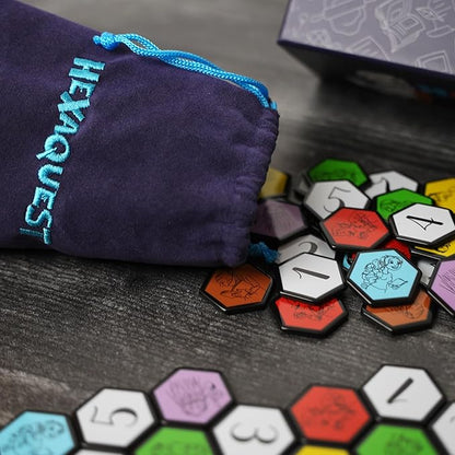 The Strategic Trivia Board Game – 1500 Questions, 6 Categories, 65 Hexagon Tiles, Premium Bag – Fun, Quick to Learn, Perfect for Game Nights, Families & Parties
