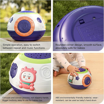 TUMAMA Baby Toy Gifts for Newborn, Toddlers Night Light Star Projector, Baby Sleep Soother Sound Machine, Talking Baby Toys