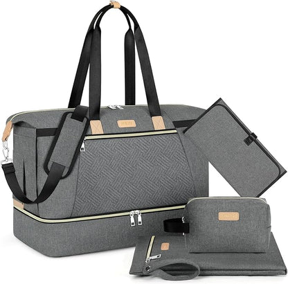 ITIEZY Diaper Bag Tote for Baby - Large Mommy Bag with Portable Changing Pad Pacifier Case, Hospital Bags Travel Baby Bag