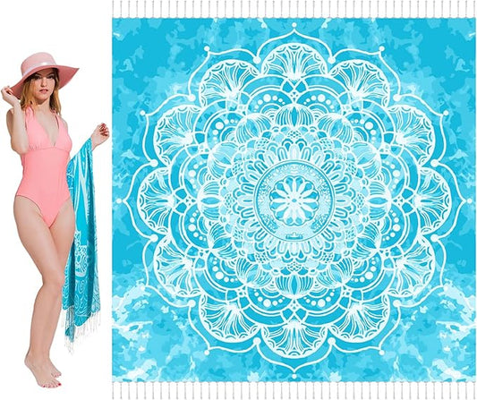 Oversized Turkish Beach Towel Blanket XXL Cotton Sandproof Towels Boho Woven Extra Large Big Sand Free Giant Throw Thick Blankets Huge Quilt XL Picnic Camping Necessities Cloud For Adult Gifts
