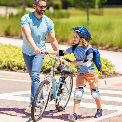 BOSONER Kids/Youth Knee Pad Elbow Pads for Roller Skates Cycling BMX Bike Skateboard Inline Rollerblading, Skating Skatings Scooter Riding Sports