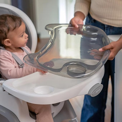 Ingenuity SmartClean Trio Elite 3-in-1 Convertible Baby High Chair, Toddler Chair, and Dining Booster Seat, For Ages 6 Months and Up, Unisex - Slate