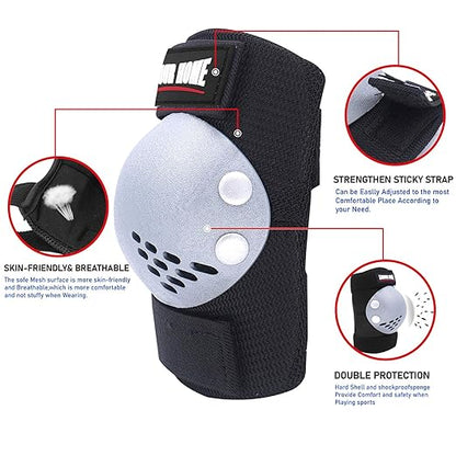Youth/Kids Knee Pads Elbow Pads Wrist Guards Protective Gear Set for 3-15 Years Child Roller Skates, Skateboard, Cycling, Inline Skating, BMX Bike, Balance Bike, Scooter Riding and Other Outdoor Sports