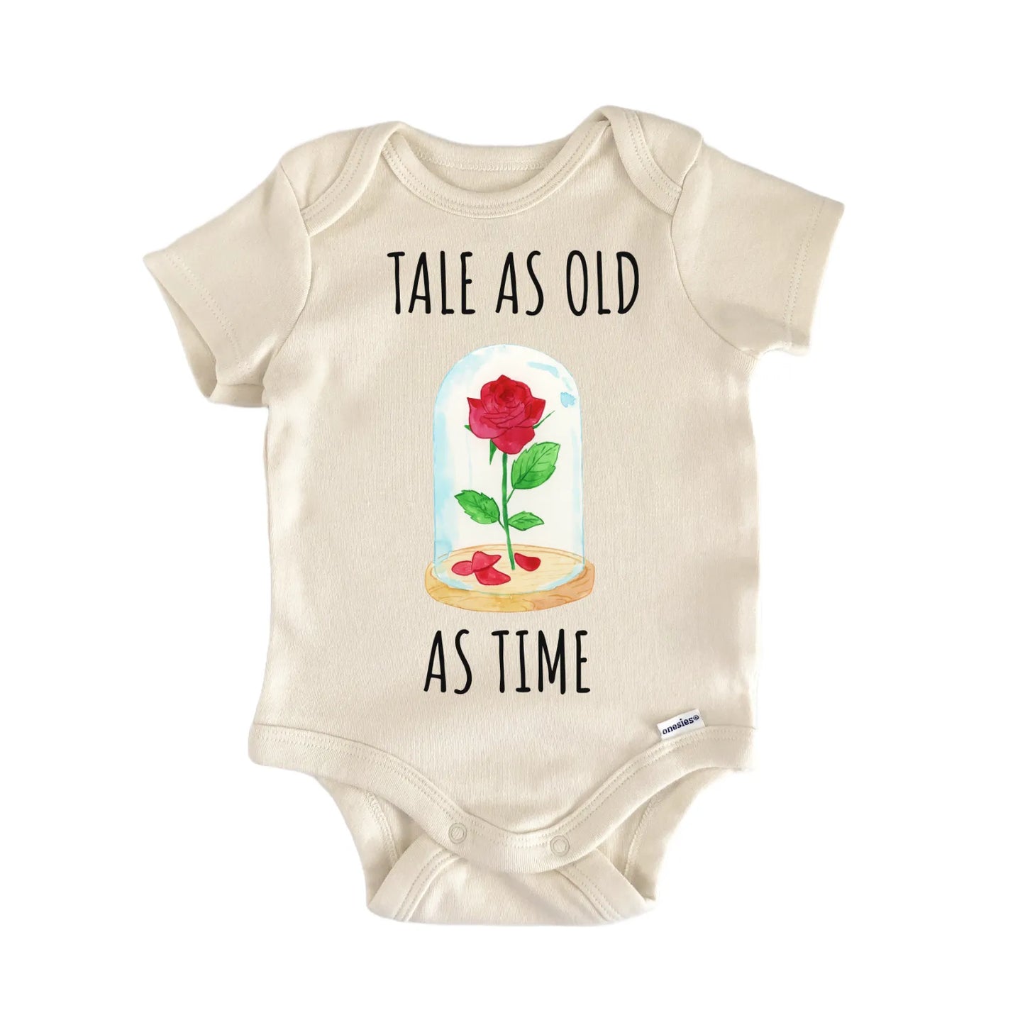 Princess Movie Rose Petal Flower Baby Gift Baby Bodysuit
