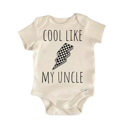Retro Uncle Lightning Newborn Baby Onesie® Onesie®