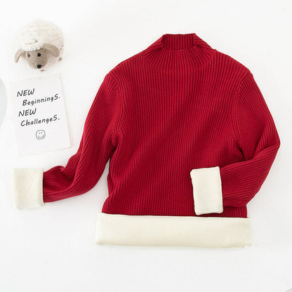 Children's Mock Neck Sweater Knitwear Top