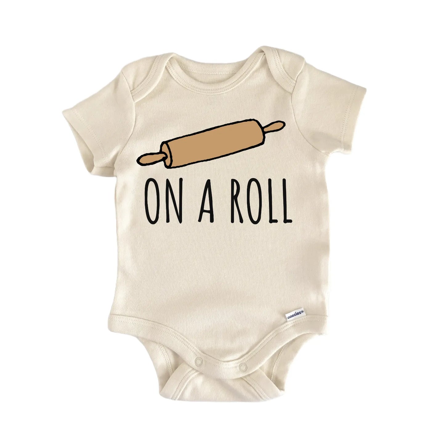 On A Roll Baking Baker Bake Baby Gift Baby Bodysuit