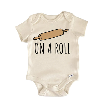 On A Roll Baking Baker Bake Baby Gift Baby Bodysuit