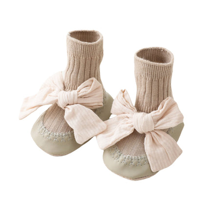 New Baby Floor Footwear Soft Bottom Cute Princess Baby Toddler Lace Footwear