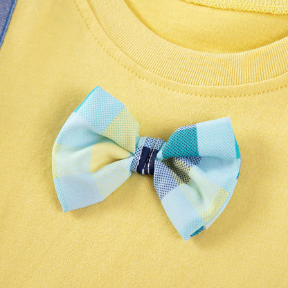Cute Cotton Embroidered Short-Sleeve T-Shirt For Kids