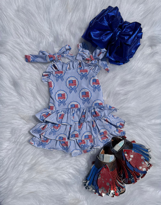 American Sweetheart ruffle romper (FINAL SALE)
