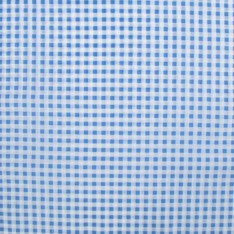 Blue White Gingham Ruffle Nursing Pillow Cover