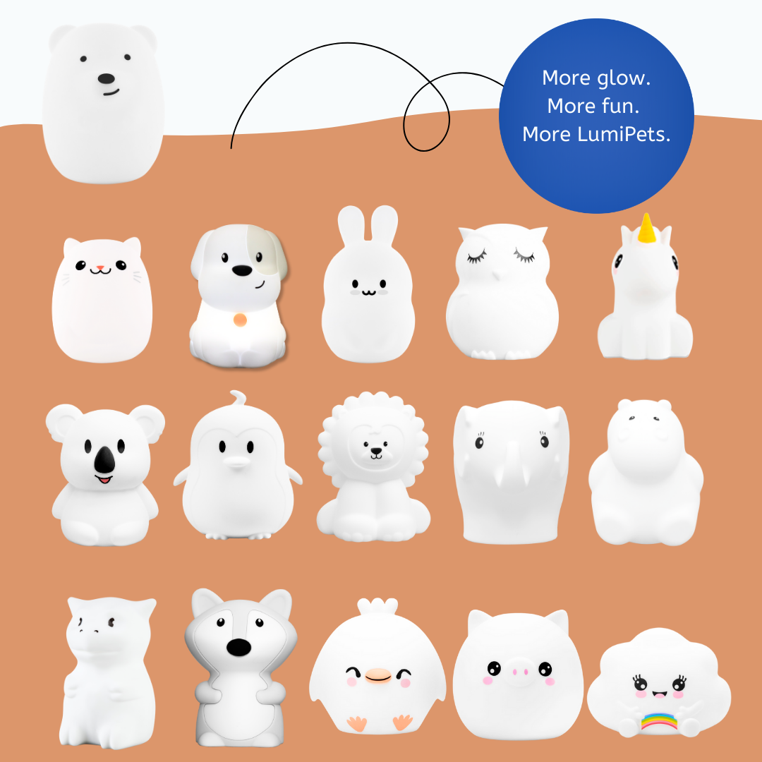 LumiPets® Benny the Bear- Children's Touch Night Light