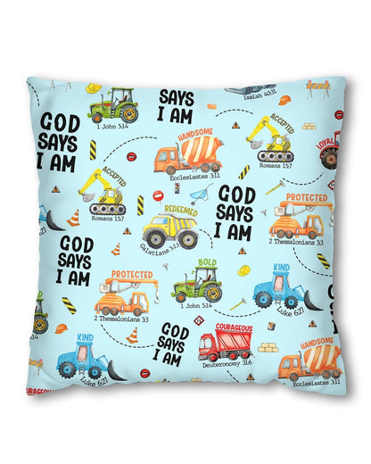 God Says I Am Boy Bamboo Pillow Case