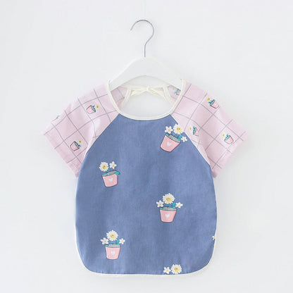 Baby Dinner Coverall Bib Spring And Autumn Long Sleeve Apron
