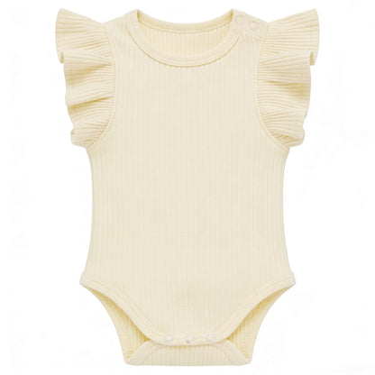 Baby Romper Knitted Ribbed Infant Onesie