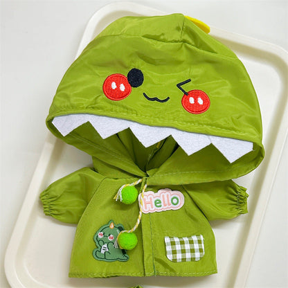 10cm20cm Cotton Doll Clothes Suit Cute Animal Outdoor Raincoat