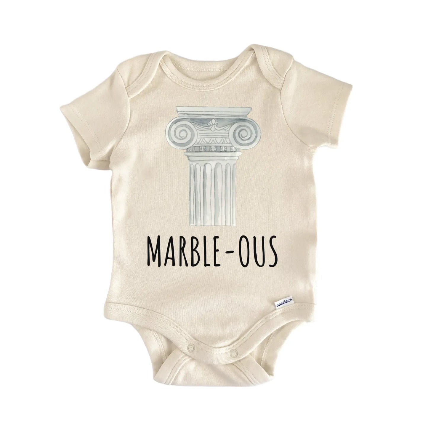 Greek Column Pillar Greece Baby Gift Baby Bodysuit
