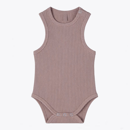 Baby Romper Knitted Ribbed Infant Onesie