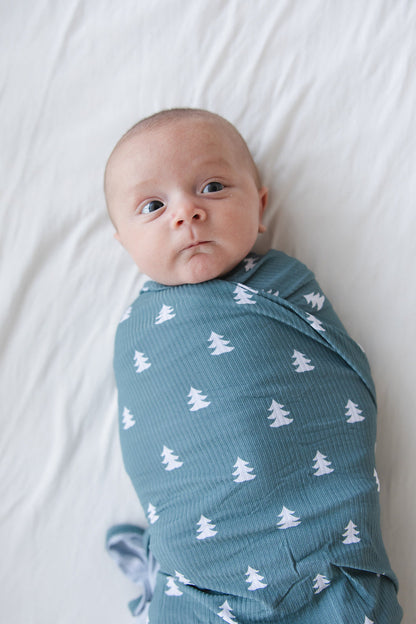 Northern Pine (ribbed) - Lightweight Blanket