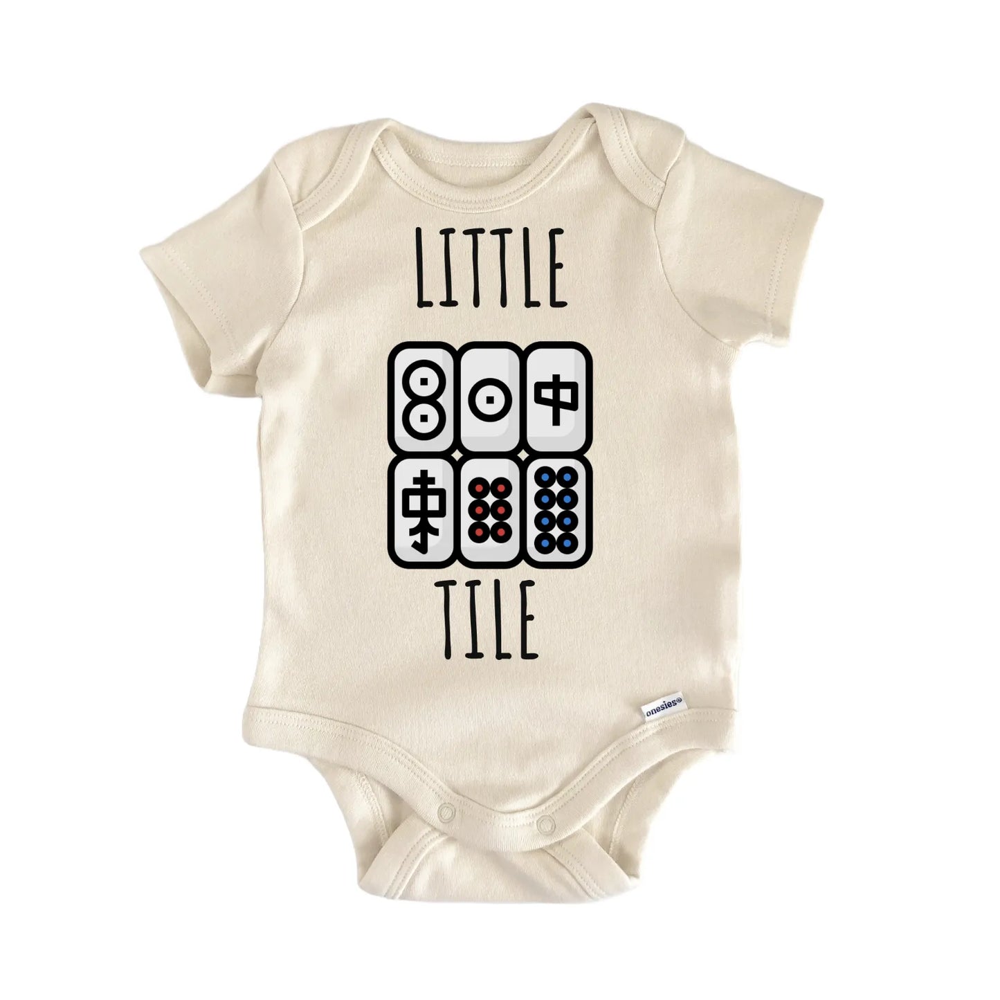 Mahjong Tile Boardgame Baby Gift Baby Bodysuit