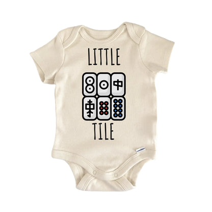 Mahjong Tile Boardgame Baby Gift Baby Bodysuit