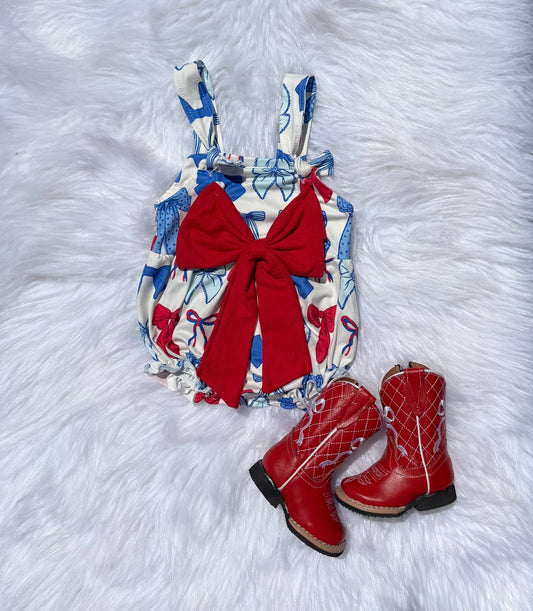 Star Spangled Bow Bubble (FINAL SALE)