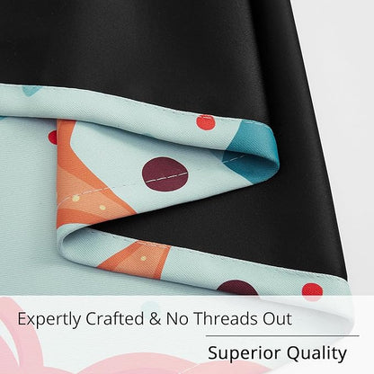 Kids Blackout Curtains - Ocean Whale Design, 100% Blackout, 2 Panels, Each W52×L84, Thermal Insulated for Bedroom, Noise Reducing, Excellent Colorfastness, Dive into an Underwater Adventure