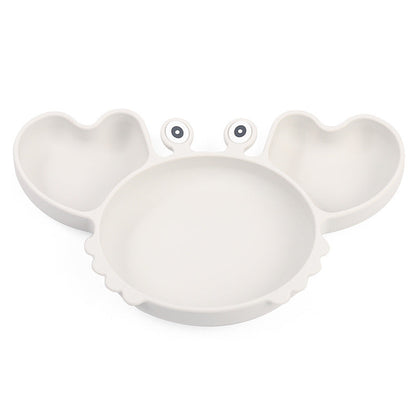 Silicone Split Cutlery Crab Plate For Infants