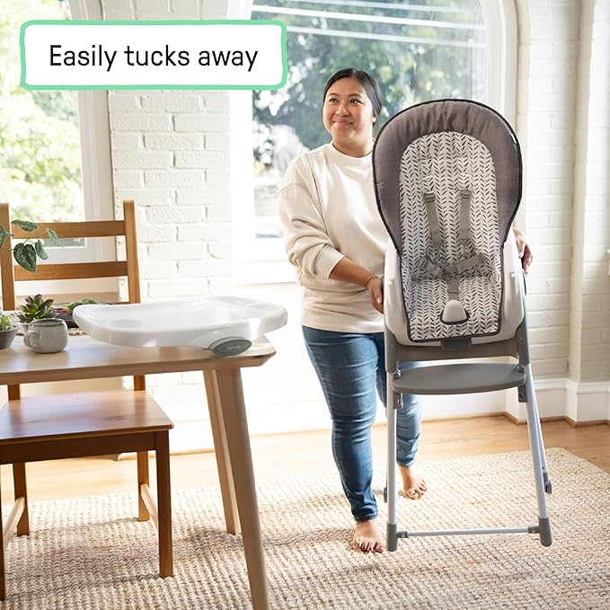 Ingenuity Trio Foldaway 6-in-1 Baby High Chair, 6 Ways to Use, Toddler Chair, Foldable Legs, 6M-5Y - Endless Blooms