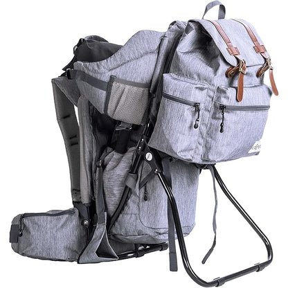 ClevrPlus Urban Explorer Child Carrier Hiking Baby Backpack, Heather Gray