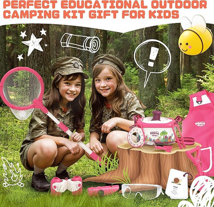 SMILESSKIDDO Bug Catcher for Kids, 25 Pcs Kids Explorer Kit & Kid Bug Catching Kit - Kid Nature Kits Outdoor Adventure Toys for Girls 3+ Years Old