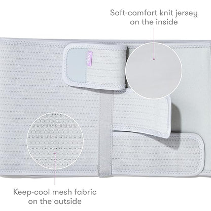 Frida Mom Belly Binder, Postpartum Essentials for Natural and C-Section Recovery, Adjustable Compression Wrap, After Birth Brace, Abdominal Band, 9" High